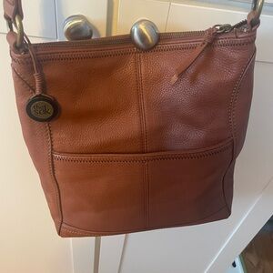 The Sak Tan Leather Crossbody Bag